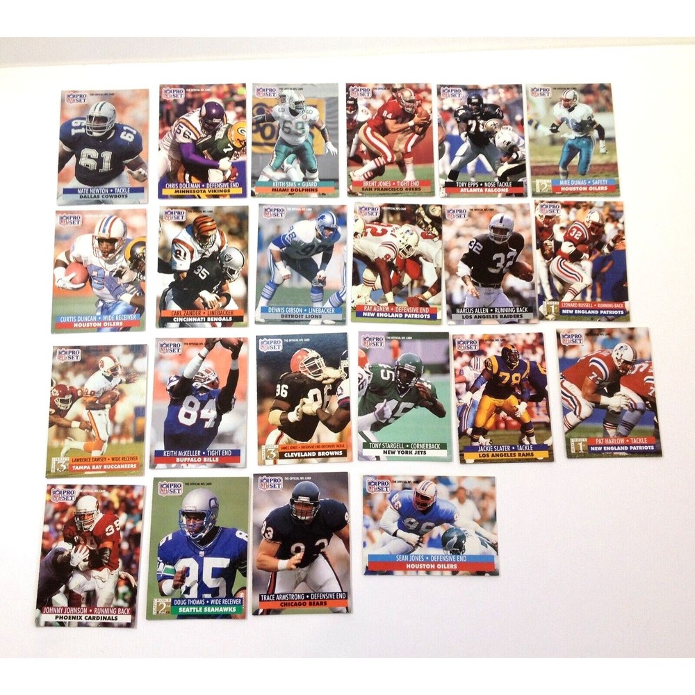 22 Vintage Pro Set Football Cards 1991